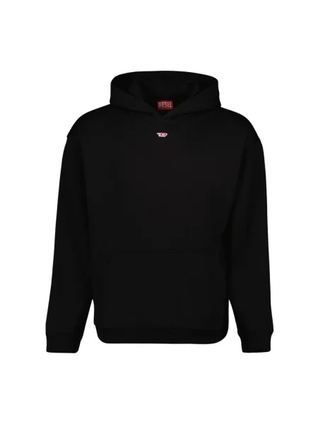 Bluza z kapturem Diesel z kapturem czarna