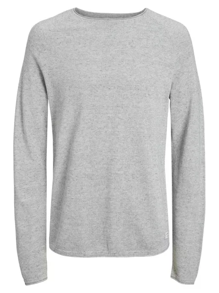 JACK & JONES Svetr Hill světle šedá