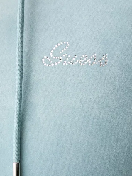 Велюровый свитер Guess с капюшоном