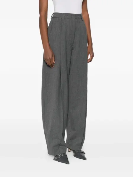 Pantaloni Thelatest plisate gri