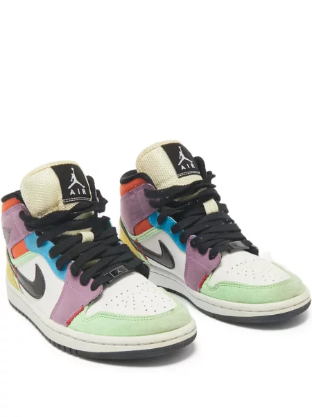 Sneakerși Jordan Air Jordan 1 din piele alb