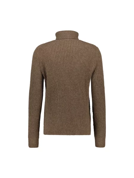 Sweter z golfem Bogner brązowy