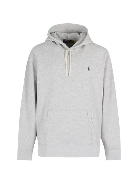 Hanorac cu glugă Polo Ralph Lauren cu broderie gri