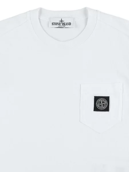 Koszulka dziecięca Stone Island biała