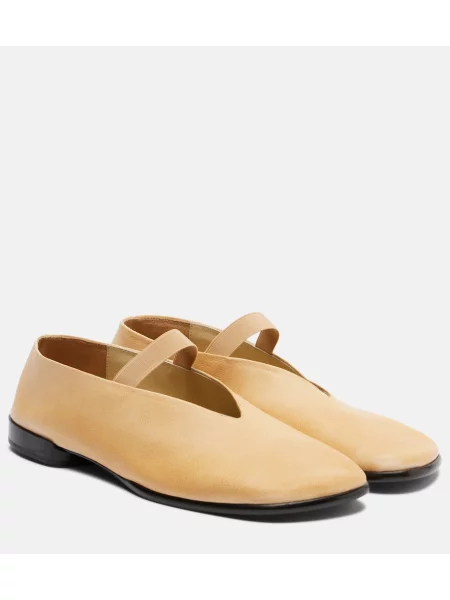 Balerini Lemaire din piele bej