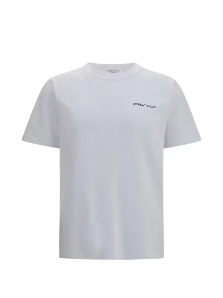 Scurt tricou Off-white cu autograf alb