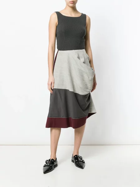 Drapované sukně Comme Des Garçons Pre-owned šedé