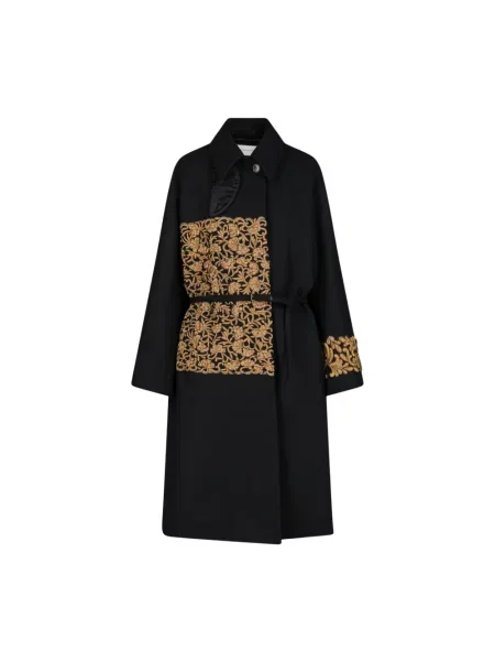 Sukienka Dries Van Noten wełniana czarna