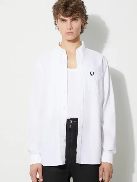 Koszula FRED PERRY Oxford Shirt White M biała