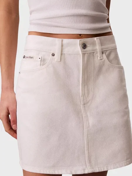 Джинсовая юбка Calvin Klein Jeans белая