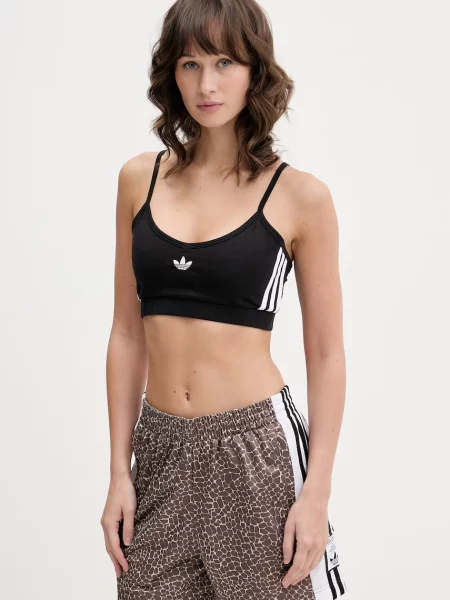 Adidas Originals crop top z elastanom črna