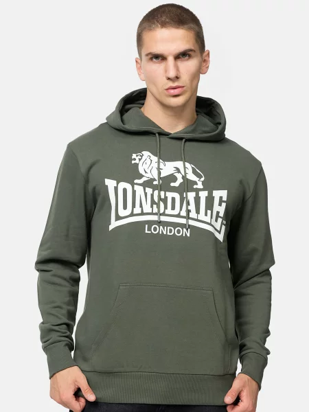 Худі Lonsdale бавовна/поліестер зелений