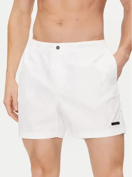 Calvin Klein Swimwear Pantaloni scurți pentru înot alb
