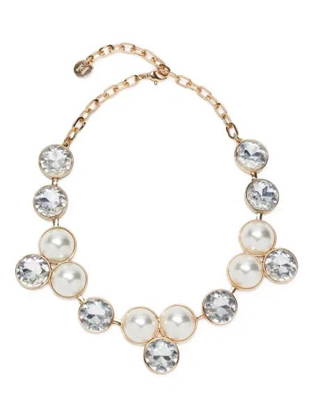 Colier Carolina Herrera cu perle auriu