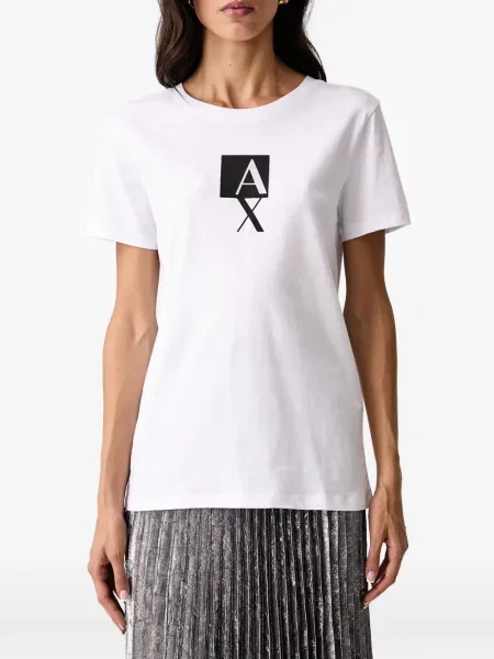 Stras tricou Armani Exchange alb