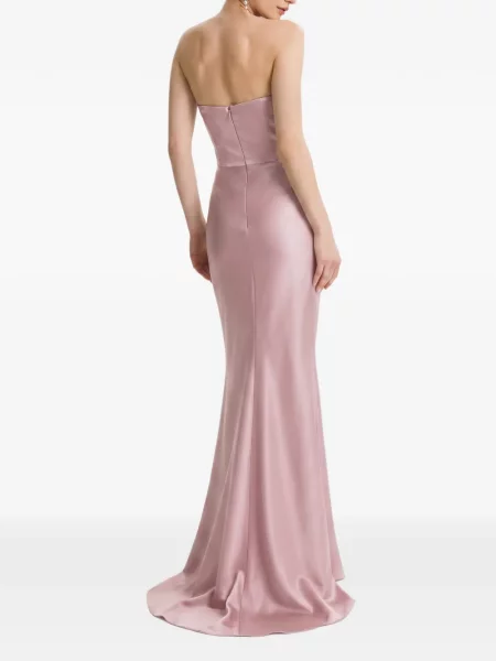 Rochie maxi Framboise fără bretele roz