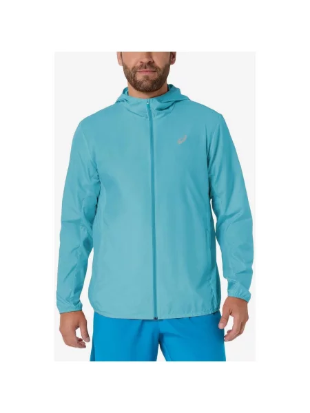 Kurtka z kapturem ASICS Core turkusowy S niebieski