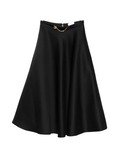 Fustă midi Elisabetta Franchi până la genunchi negru