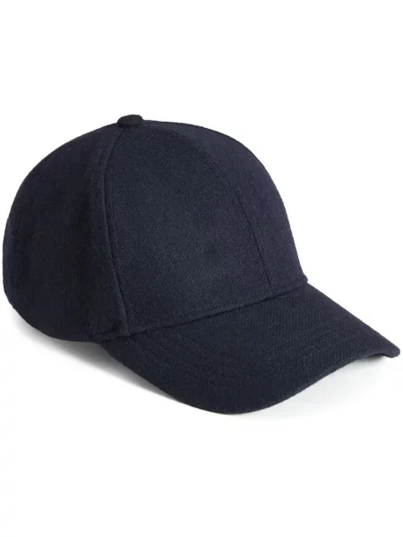 Siuvinėtas kepurė su snapeliu Woolrich mėlyna
