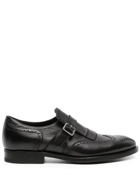 Pantofi monk Henderson Baracco cu franjuri negru