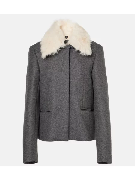 Geacă Toteme de lână gri