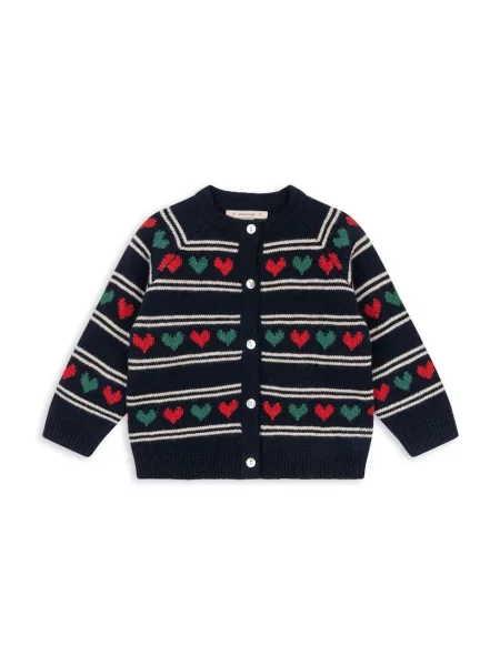 Konges Sløjd Dětský kardigan s příměsí vlny BELOU KNIT CARDIGAN