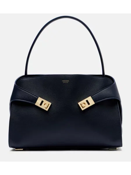 Geantă Ferragamo din piele albastru