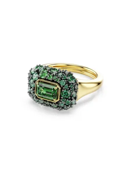 Swarovski inel pentru femei placat cu aur zirconiu cubic SUBLIMA verde