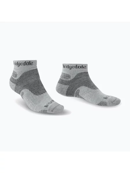 Șosete de trekking pentru bărbați Bridgedale Hike Midweight Performance Ankle silver/black negru
