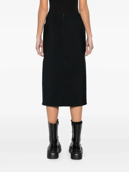 Миди пола Plan C до коляното черно