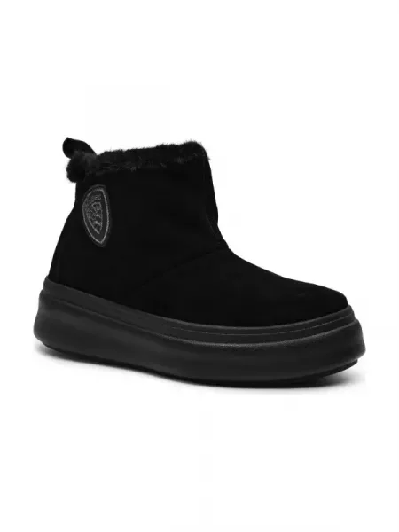 BLAUER De piele bocanci negru
