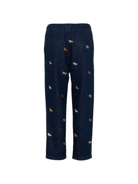 Jeansy straight leg dziecięce Stella Mccartney niebieskie