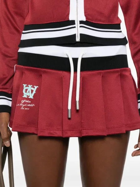 Fusta plisata Off-white plisată alb