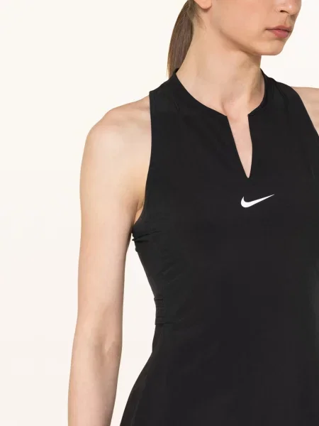 Nike Sukienka Tenisowa Court Dri-Fit Club schwarz czarna