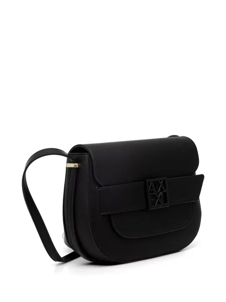 Geantă Armani Exchange cu autograf negru