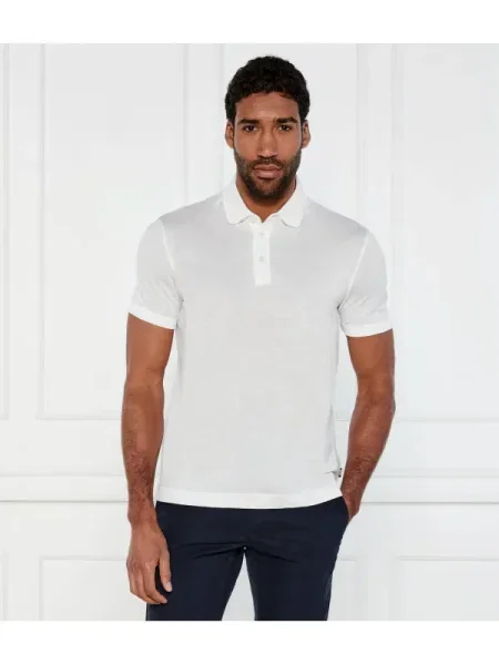 BOSS BLACK Polo H-Press 28 | cu adaos de in alb