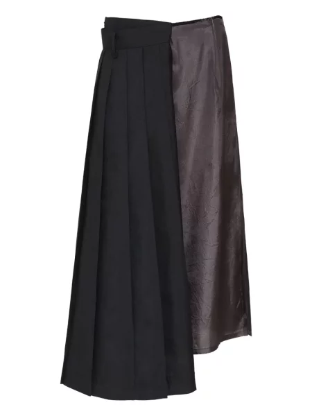 Fusta plisata Maison Margiela plisată negru