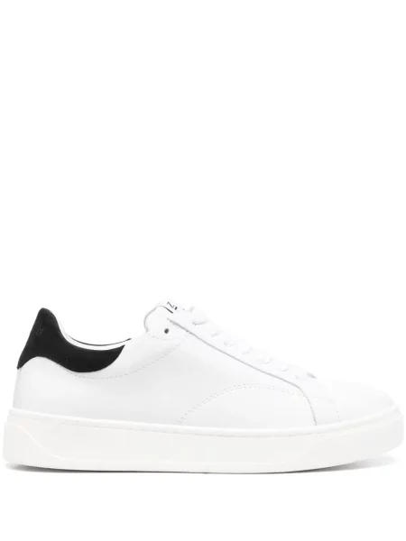 Sneakerși Lanvin cu șireturi din dantelă alb