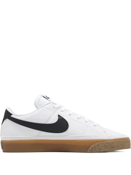 Tricou Nike cu glugă cu dungi din bambus alb