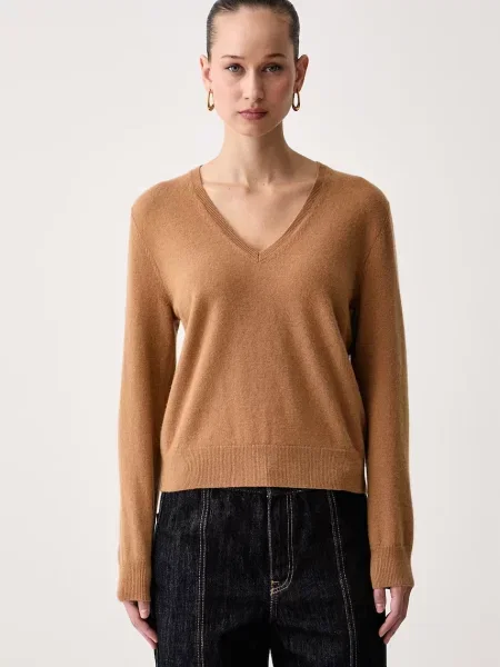 United Colors of Benetton pulover pentru femei din lână maro