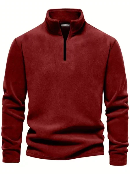 Pulover Dewberry iz flisa s stoječim ovratnikom