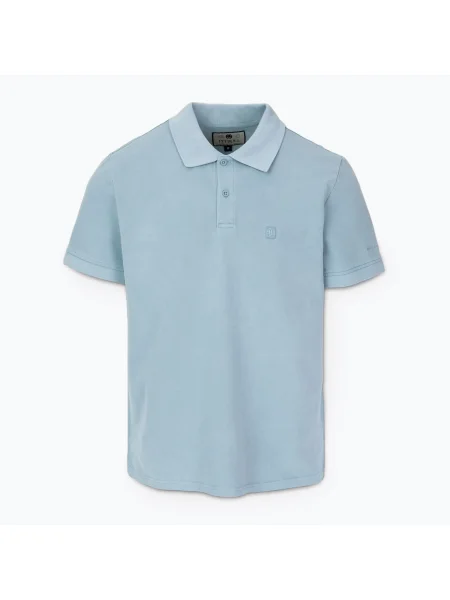 Tricou polo spălat Pitbull pentru bărbați spălat albastru