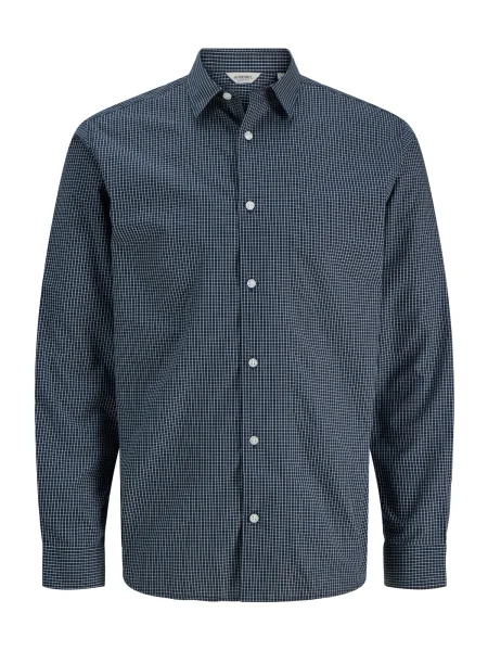 JJ Rebel Cămașă JREBGAVIN albastru marin alb