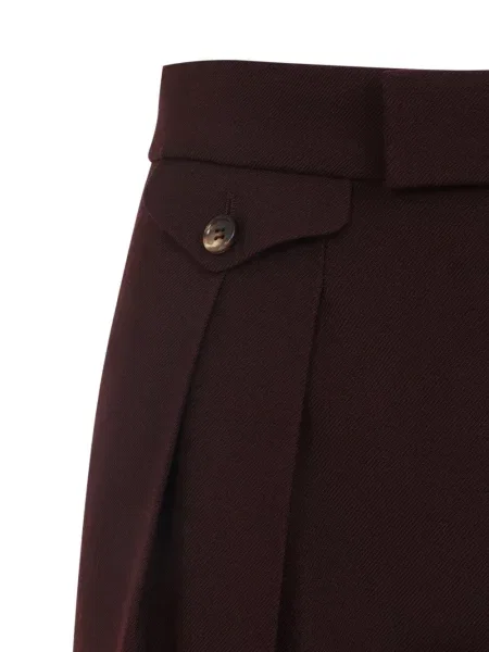 Pantaloni Chloé plisate roșu
