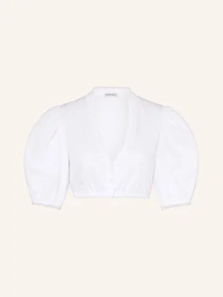 Heimatglück Tracht Bluzka Bawarska Kuni weiss biała