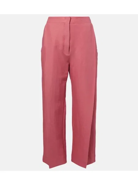 Lniane kuloty Tove różowe