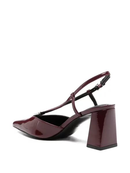 Pantofi cu toc Guess cu bretele roșu