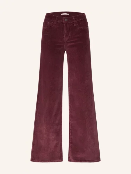 Levi's® Marlene Kalhoty Shaping Wide Leg Z Manšestru tmavě červená