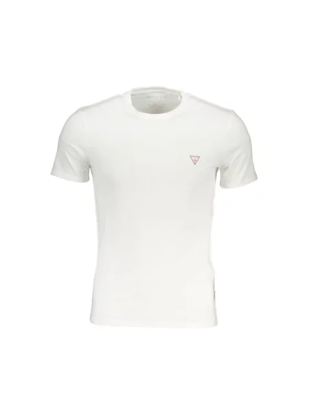 Guess t-shirt gładki biały
