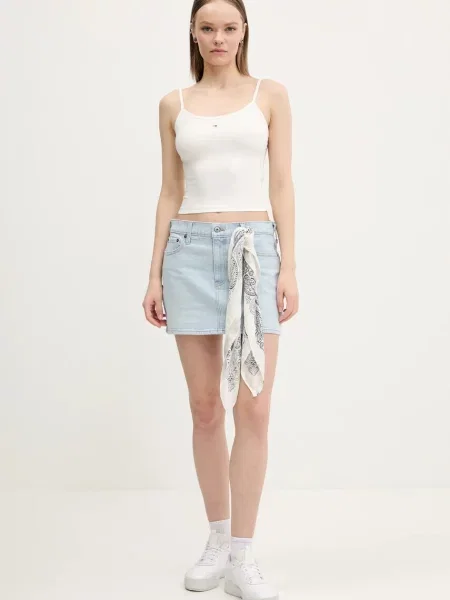 Top Tommy Jeans niebieski